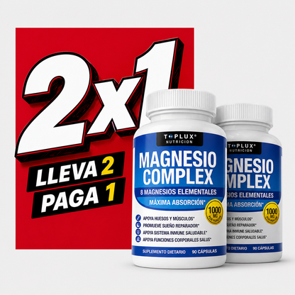 OFERTA 2X1 | Magnesio Complex™ 8 en 1 - Equilibrio Corporal Completo 1000mg